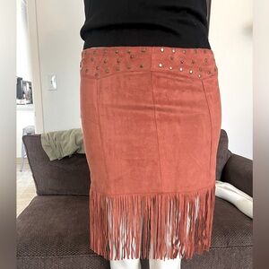Fringe skirt size M